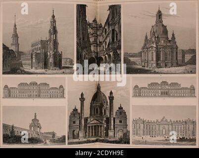 . L'encyclopédie iconographique des arts et des sciences . Knights House à Heidelberg 2 court of HeiHelherg Castle. 3. GewndtotMR. Mblic hall) jl Bill- 4. Entia, «-po.tico, 0 la ville-h., 11 o f Cologne, s. Tovm-hall de Brême. 6. Hôtel de ville de Schweinfu r allemand. r RENAISSANCE.1RCHITECTURE planche 47.. I. Cour de IHC Pcllerhaus al Nuremberg. 2. L'église CalMic à Dresde. 3. ChurchBugonc (CaiiUe Belvedere) à Vienne. 8. Église de Saint-Charles à Wieden, al Vienne. De notre-Dame « I *? ^S à Dresde, j. tapeHa, Palais (Hofburg) à Vienne. 6, 7. Élévation avant et arrière Uon du Palais de Prin MODERNE RE Banque D'Images
