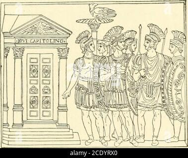 . L'histoire des nations anciennes : un livre de texte pour les écoles secondaires . qui a suivi, Septimius Severus, com-mander du légionsupon du Danube, a désféré ses rivaux et a été proclamé empereur.Severus est né en Afrique du nord. Ainsi, une nouvelle portion de l'Empire était représentée dans le bureau des empereurs.le nouveau dirigeant était un soldat brut et violent, qui marqua son avènement à Rome et sa conquête de son rival par des bloodyexécutions. Il a été le premier des empereurs-soldats à avoir tant fait au troisième siècle pour détruire l'ancienne culture de l'État romain. L'occurrence la plus notable de l'hisregne est le grand Banque D'Images