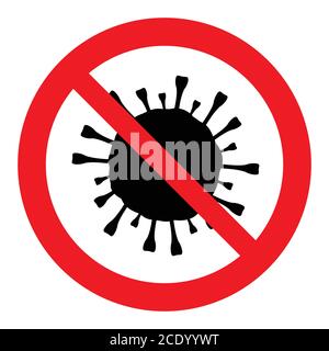 Arrêter le coronavirus, arrêter le covid-19, rester à la maison signe, illustration vectorielle Illustration de Vecteur
