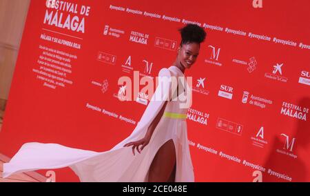 29 août 2020: 29 août 2020 (Malaga) Godeliv au gala de photocall clôture du 23e Festival du film de Malaga au Gran Hotel Miramar crédit: Lorenzo Carnero/ZUMA Wire/Alay Live News Banque D'Images