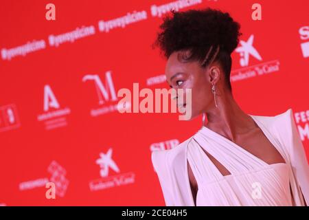 29 août 2020: 29 août 2020 (Malaga) Godeliv au gala de photocall clôture du 23e Festival du film de Malaga au Gran Hotel Miramar crédit: Lorenzo Carnero/ZUMA Wire/Alay Live News Banque D'Images