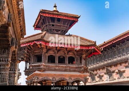 La place Bhaktapur Durbar au Népal Banque D'Images