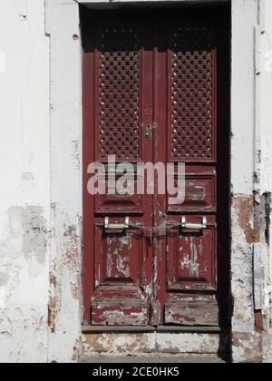 Ancienne porte verrouillée Banque D'Images