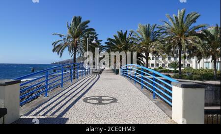 Promenade à Santa Cruz, Madère Banque D'Images