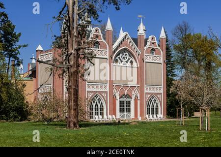 Maison gothique à Wörlitz Banque D'Images