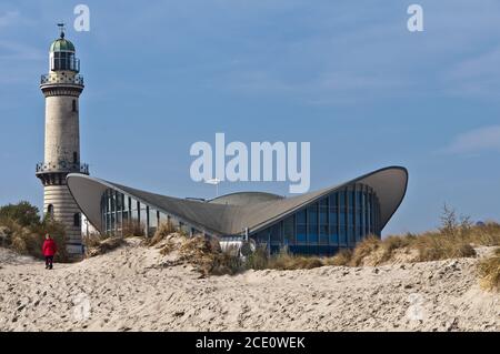 Vacances à Warnemünde Baltique Banque D'Images