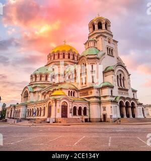 Cathédrale Saint Alexandre Nevski à Sofia, Bulgarie Banque D'Images