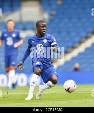 N'Golo Kante de Chelsea lors du match de pré-saison entre Brighton et Hove Albion et Chelsea au stade Amex , Brighton , 29 août 2020 . Banque D'Images