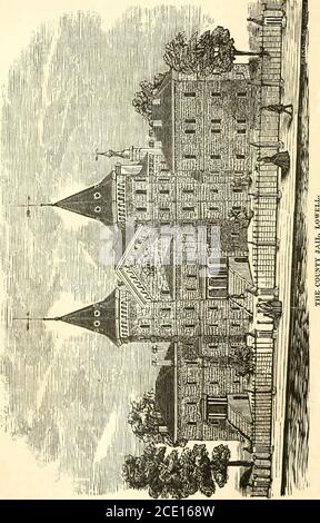 . Un regard de l'état du Massachusetts; . LE PALAIS DE JUSTICE, LOTTELL. J. E. Dame est pasteur du Freewillbâti en 1854, sur la rue Paige. Bien qu'il ne s'agisse pas d'une beauté architecturale remarquable, les édifices religieux de Lowell sont soignés, banalisés et joliment meublés ; et ce qui est encore mieux, c'est que nous sommes bien fréquentés. Lowell dispose d'un service d'incendie efficace et d'un télégraphe d'alarme d'incendie, par lequel la communication de la localité d'un incendie est instantanément aneuslysodonnées. Au cours de la présente année (1873), un approvisionnement en eau du GAZETTEER du Massachusetts de 304. Merrimack, au-dessus des chutes Pawtucket, a été introduit dans le Banque D'Images