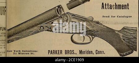 . Sélectionneur et sportif . SMITH auNS sont faites forTous les types de munitions... Hunter Arms Co., Fulton, N. Y. PHIL. B. BEKEART CO. San Francisco, Coast Representative Catalog sur demande de BREVET SPRATTS. GÂTEAUX POUR CHIENS REMÈDES SOAP. NEWARK, N. J. Envoyer gratuitement une copie de LA CULTURE CANINE. ST. LOUIS, Pacific Coait Branch—1324 Valencia Street, San Francisco. Agents pour désinfectant SANITAS. Vingt-et-unième essais annuels DE THS Le Pacific CoastField Trials Club SERA TENU À Bakersfield (COMTÉ DE KEEN) à partir du lundi II janvier 1904 juge, W. S. BELL, Pittsburg, Pennsylvanie. Membres Stake Annual Derby All-Aged Stake C Banque D'Images