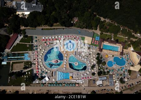 Băile Felix, près d'Oradea dans l'ouest de la Roumanie, est une source thermale populaire et un parc aquatique. Banque D'Images