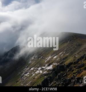 Face nord de Carn Mor Dearg dans les Highlands écossais Banque D'Images