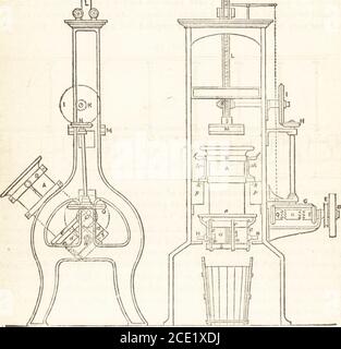 . Un manuel pratique de teinture et de calco-impression. Avec onze plaques de page, quarante-sept spécimens de tissus teints et imprimés, et trente-huit coupes de bois . ajustées. Les ingrédients pour toute couleur requise sont placés dans l'une de ces casseroles, et constamment remué tout le temps qu'ils sont bouillis et incorporés.cette opération, qui est essentielle à la production d'une bonne couleur, a généralement été réalisée par des garçons appelés gommes-bâtons. Maintenant, les bacs de couleur sont équipés d'agitateurs mécaniques. Lorsque tous les ingrédients nécessaires pour former une couleur ont été dissous et complètement dans Banque D'Images