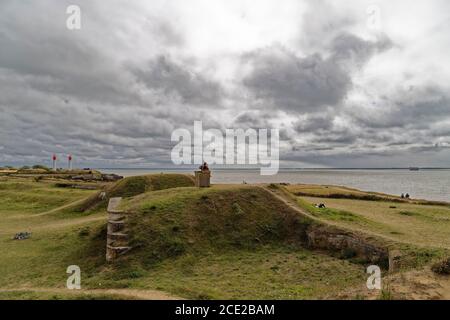 Ile d'Aix, France. 25 août 2020. Vue générale du phare de l'Ile d'Aix en Charente-Maritime, France. Banque D'Images