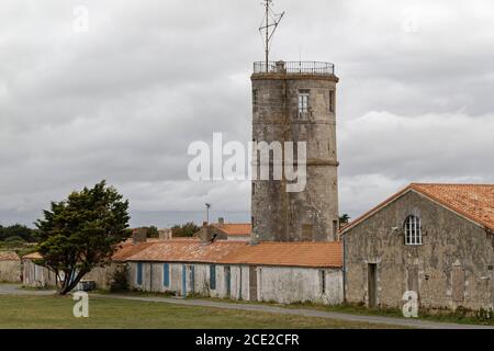 Ile d'Aix, France. 25 août 2020. Vue générale de l'ancien sémaphore de l'Ile d'Aix en Charente-Maritime, France. Banque D'Images