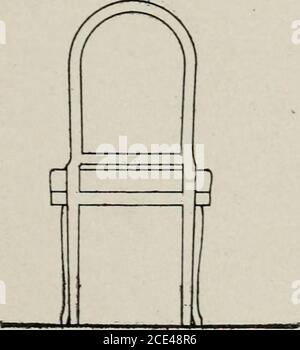 . Conception et dessin de meubles, notes sur les formes élémentaires, les méthodes de construction et les dimensions des articles communs de meubles . Banque D'Images