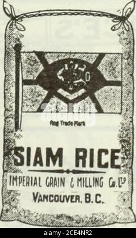 . Épicier canadien avril-juin 1920 . Ranchs situés à Sardis, Agassiz, C.-B. Siège social : 235 Pine Street San Francisco, Californie. Les plus grands producteurs de houblon au Canada Écrivez pour des prix—SamplesAGENTS: Pour l'Ouest du Canada—Donald H. bain Co.. Winnipeg (Man.) Ontario—Raymond & Raymond, London, Ontario.Québec et Nouveau-Brunswick—Arthur P. Tippet & Co., Mont-Real, Québec Terre-Neuve—Globe Trading Co., St. Johns, Terre-Neuve. Nora Scotia—Chisholm & Co., Ltd., Halifax (N.-É.) Imperial grain et MillingCo., Limited VANCOUVER (C.-B.). Banque D'Images