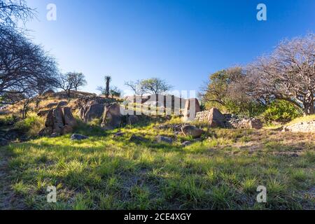 Ruines de Kami, ancienne capitale de la dynastie Torwa, banlieue de Bulawayo, Zimbabwe, Afrique Banque D'Images