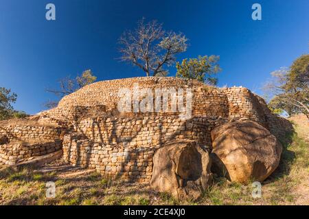 Ruines de Kami, ancienne capitale de la dynastie Torwa, banlieue de Bulawayo, Zimbabwe, Afrique Banque D'Images