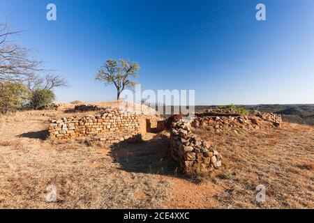 Ruines de Kami, ancienne capitale de la dynastie Torwa, banlieue de Bulawayo, Zimbabwe, Afrique Banque D'Images