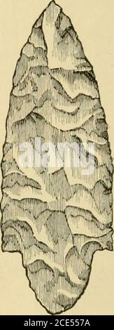 . Histoire du comté de Vermilion, avec des notes historiques sur le Nord-Ouest, glanées de premiers auteurs, de vieilles cartes et manuscrits, de la correspondance privée et officielle, et d'autres sources authentiques, cependant, pour la plupart, hors-du-chemin . mnion County, 111. Comté de Vermilion, 111.(H. N. collection de rouilles.) Vermilion County, 111. Au point. Il est parfaitement équilibré, et s'il est utilisé comme tête de flèche, sa torsion du vent donnerait, sans aucun doute, un mouvement rotatif à l'arbre dans son envol. Il est très ingénieusement fait, et sa délicatement chippedsurface montre que l'homme qui a fait l'outil intentionallyg Banque D'Images