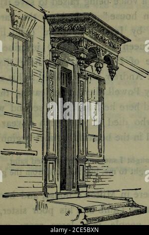 . Promenades à Londres . rch, construit par Miss Burdett Coutts en 1847, et en face de ce qui Emery HilVS Almshouses de 1708. Au bout de RochesterRow vers la rue Victoria se trouve le bâtiment aquatique Gray Coat School^ de 1698, avec deux statues devant les enfants pour lesquels il a été fondé. Dans les rues de thenarrow près de ceci est Tothill Fields prison, construit en 1836.la porte de la prison précédente ici, appelée Bridewell, est pré-servi dans le jardin. Au bout de la rue Victoria, en face de l'entrée de la cour de Deans, se trouve une très pittoresque colonne Memorial, de Scott, à la mémoire des vieux garçons de Westminster Banque D'Images