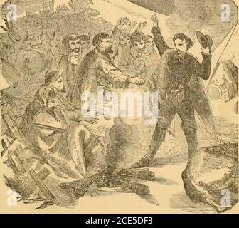 . La vie de l'honorable William F. Cody, connu sous le nom de Buffalo Bill, le célèbre chasseur, scout et guide. Une autobiographie . pourrait lui dire, que le général Penrose était quelque part sur PoladoraCreek; mais nous ne pouvions rien apprendre de certain des moukes Starved, car ils ne savaient pas où ils étaient eux-mêmes. Ayant appris que les troupes du général Penroses étaient inBuch Bad SHAPE, le général Carr a ordonné au major Brown de surtailler le lendemain matin avec deux compagnies de cavalerie et cinquante paquets-mules chargés de provisions, et de rendre possible la vitesse à i-eaeh et de soulager les soldats en suftering.J'ai accompagné ces détachmen Banque D'Images