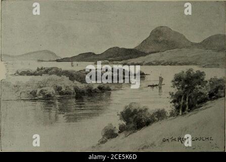 . Les stations balnéaires de l'est du Maine, du Nouveau-Brunswick, de la Nouvelle-Écosse, de l'Île-du-Prince-Édouard et du Cap-Breton jusqu'à Grand-Sault. À l'eau brute, à trois miles de Bathurst, ils sont particulièrement nombreux, mais de bonnes piscines se trouvent peut-être tout le long de la rivière; Les caribous et les ours abondent dans la forêt 6o INTERNATIONAL STEAMSHIP COMPAGNIE. Et les plaines par lesquelles nous sommes venus de Newcastle à Bathurst.les perdrix sont nombreux dans toutes les parties du pays, et de voler à travers le chemin du voyageur sur chaque autoroute. Le pays est assez sauvage pour convenir à tous les buts du sport; vous pouvez déposer une ligne dans n'importe quel ruisseau an Banque D'Images
