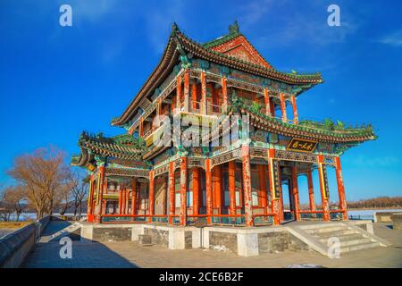 Beijing, Chine - 13 2020 janvier : le Palais d'été était un jardin impérial de la dynastie Qing, construit au début du règne de l'Empero Qianlong Banque D'Images