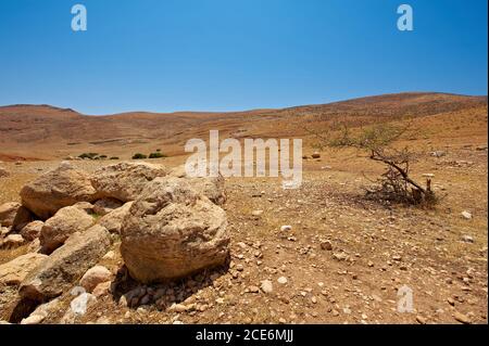 Désert du Néguev en Israël Banque D'Images