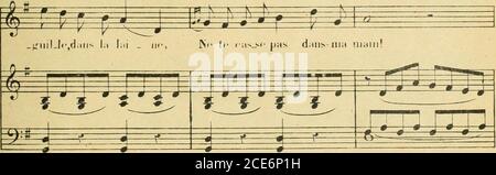 . Les noces de Jeannette ; opéra-comique en un acte. Paroles de J. Barbier et M. carré. Récitateurs (ad. lib.) pour remplacer le dialogue . Banque D'Images