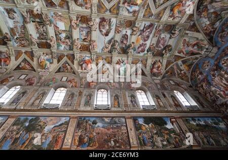 Chapelle Sixtine, Cité du Vatican Sate Banque D'Images
