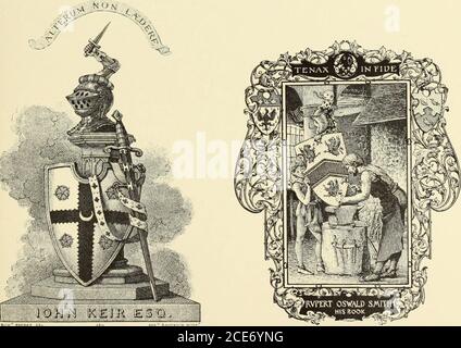 . Artistes et graveurs de plaques de livres britanniques et américains : un livre de référence pour les collectionneurs de plaques de livres et d'imprimés . Par W. Stephens. Par Richard Smirke et A. Raimbach Banque D'Images