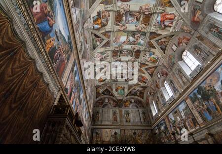 Chapelle Sixtine, Cité du Vatican Sate Banque D'Images