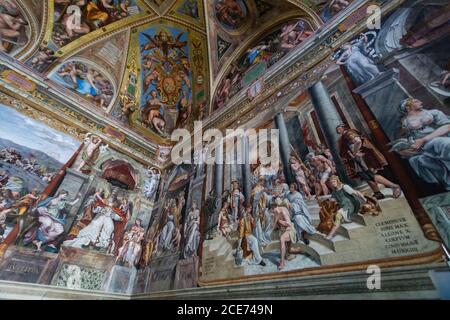 Musée du Vatican dans l'État de la Cité du Vatican Banque D'Images