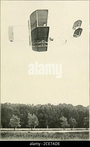 . Rapport annuel du Conseil d'administration de la Smithsonian institution . Wright Brothers Airplane, fort Myer, Virginie, 12 septembre 1908. Rapport Smithsonian, 1908.—Squier. Tôle 19.. Wright Brothers- Airplane, fort Myer, Virginie, 12 septembre 1908.heure du vol, 1 heure 14 miules 20 secondes. Rapport Smithsonian, 1908.—Squier.  planche 20. Banque D'Images