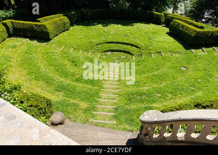 Théâtre dans le jardin romain, Blankenese, Hambourg, Allemagne Banque D'Images