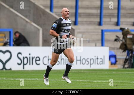 Gareth Ellis (29) de Hull FC pendant l'échauffement avant le match Banque D'Images