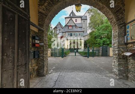 Château de Runkel, Runkel, Rhénanie-Palatinat, Allemagne Banque D'Images