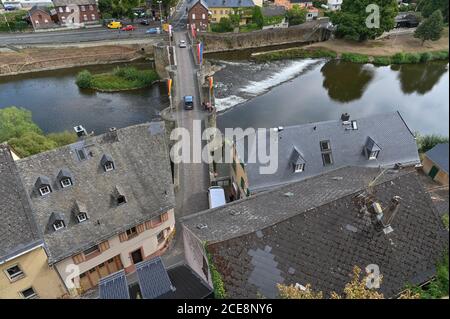 Château de Runkel, Runkel, Rhénanie-Palatinat, Allemagne Banque D'Images