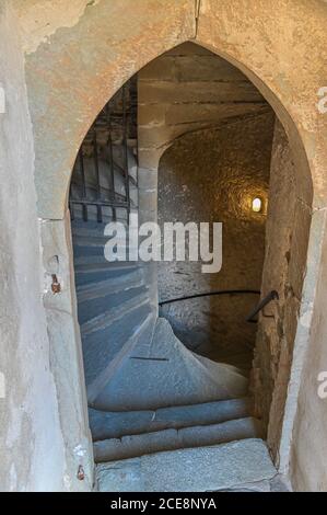 Château de Runkel, Runkel, Rhénanie-Palatinat, Allemagne Banque D'Images