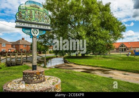 Le joli village de Norfolk de South Creake. Banque D'Images