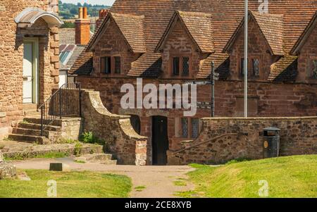 Le XVIe siècle Rudhall Almshres à Ross sur Wye. Banque D'Images