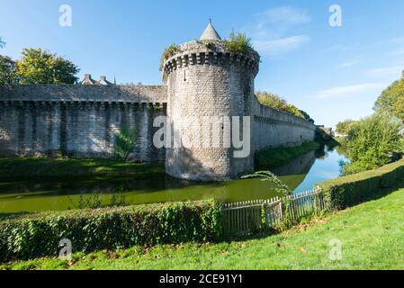 Guérande (nord-ouest de la France) : les douves Banque D'Images