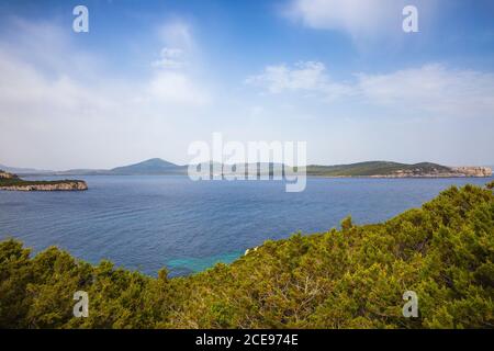 Italie, Sardaigne, Alghero, Parc National de Porto Conte, Capo Caccia Banque D'Images