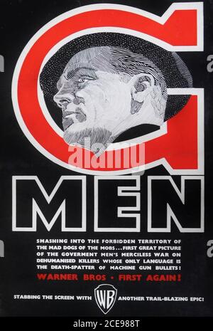 JAMES CAGNEY in G MEN 1935 réalisateur WILLIAM KEIGHLEY histoire / scénario Seton I. Miller consultant en casting J. Edgar Hoover First National Pictures / Warner Bros. Banque D'Images