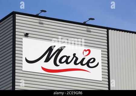 Macon, France - 15 mars 2020 : Marie est une entreprise française spécialisée dans la fabrication et la distribution de plats préparés frais et congelés Banque D'Images