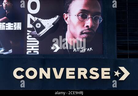 Hong Kong, Chine. 31 août 2020. La marque américaine de chaussures Converse Store vu à Hong Kong. Crédit : SOPA Images Limited/Alamy Live News Banque D'Images