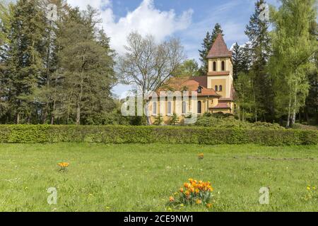 Eglise catholique Sainte-Elisabeth à Bad Elster, Saxe, Vogtland, Allemagne Europe Banque D'Images