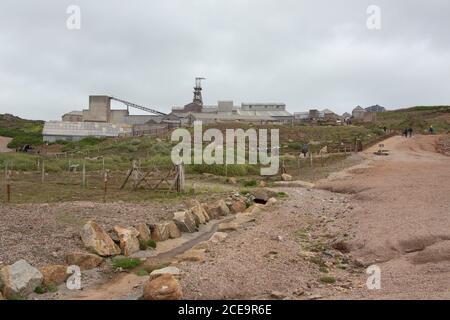 Geevor Tin Mine, site du patrimoine mondial de l'exploitation minière de Cornish, Pendeen, Cornwall, Royaume-Uni Banque D'Images